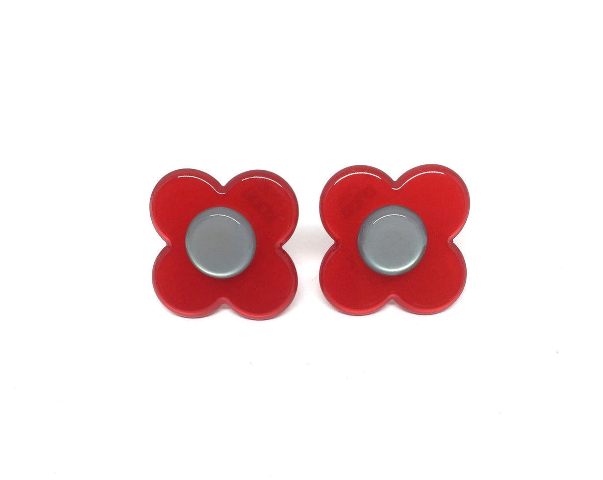 Hanover Earrings - red blue
