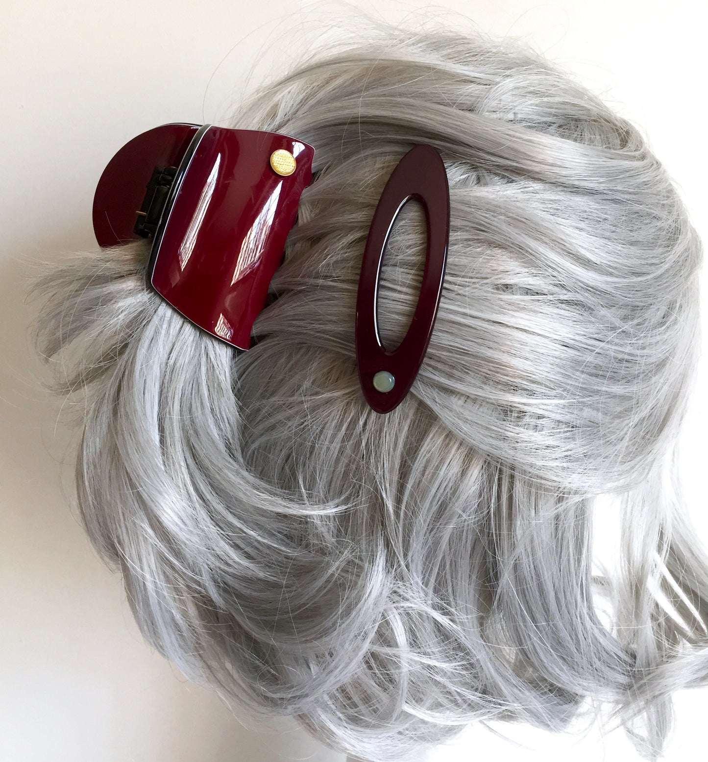 Rome Hairclip - Dark plum