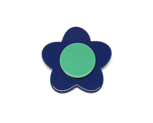 Bibi brooch- Dark blue