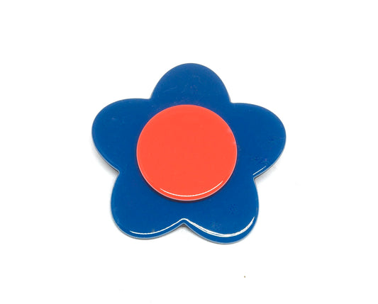 Bibi brooch - Bright blue