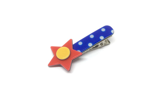 Little Inky star - Blue polka