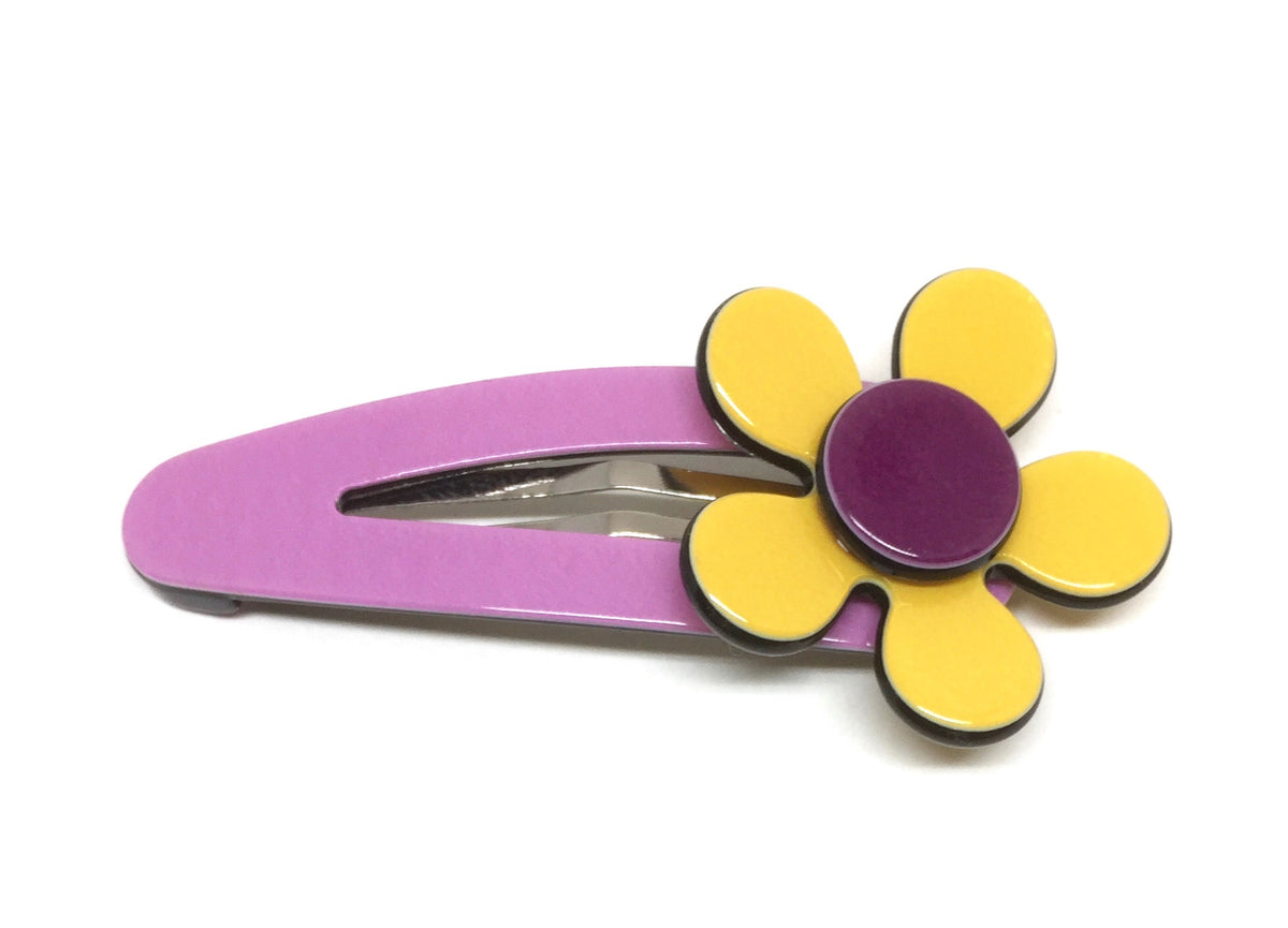 Flat flower click clack - Mustard