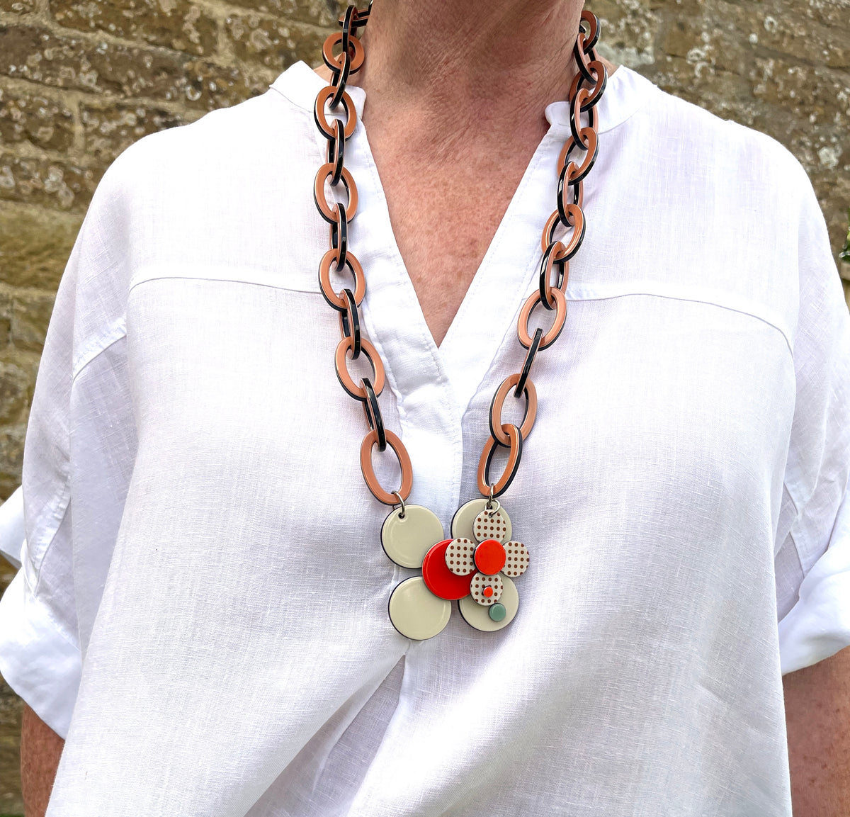 Florence necklace - Ginger Cream