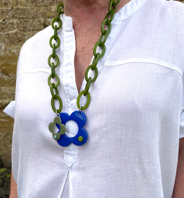 Hanover necklace - Blue