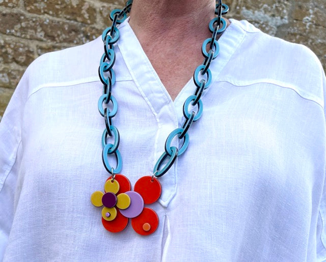 Florence necklace - Orange