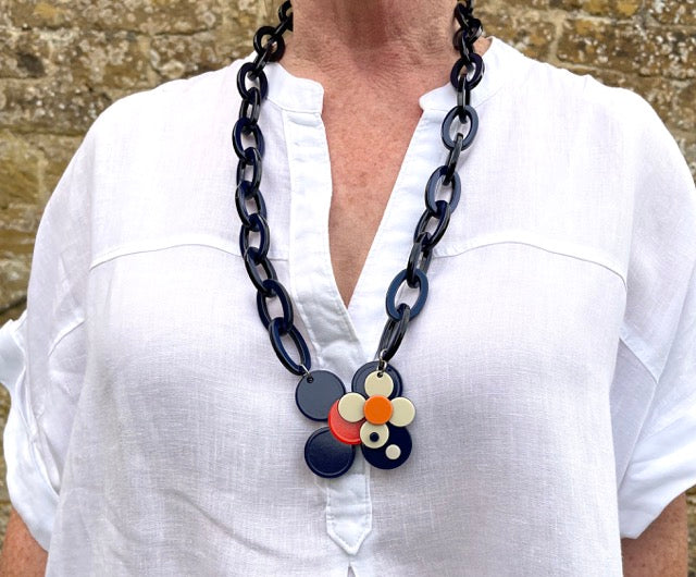 Florence necklace - Navy
