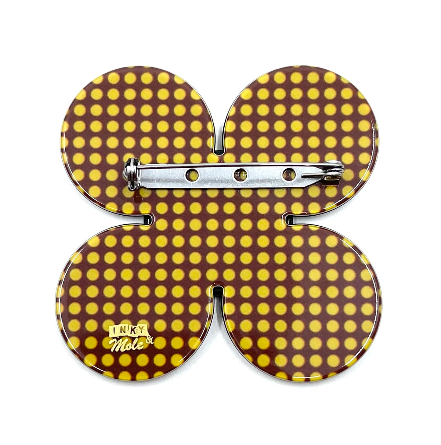 Florence brooch - Large - Yellow dot