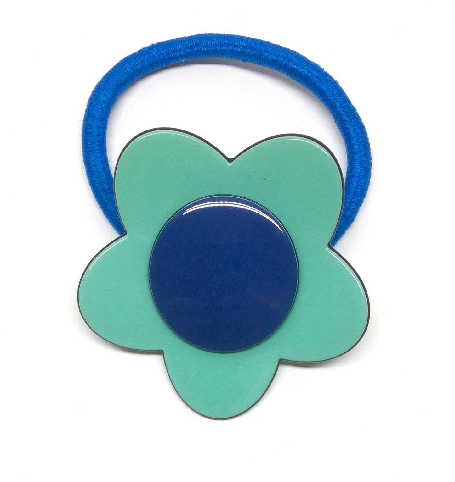 Bibi flower ponytail - Mint