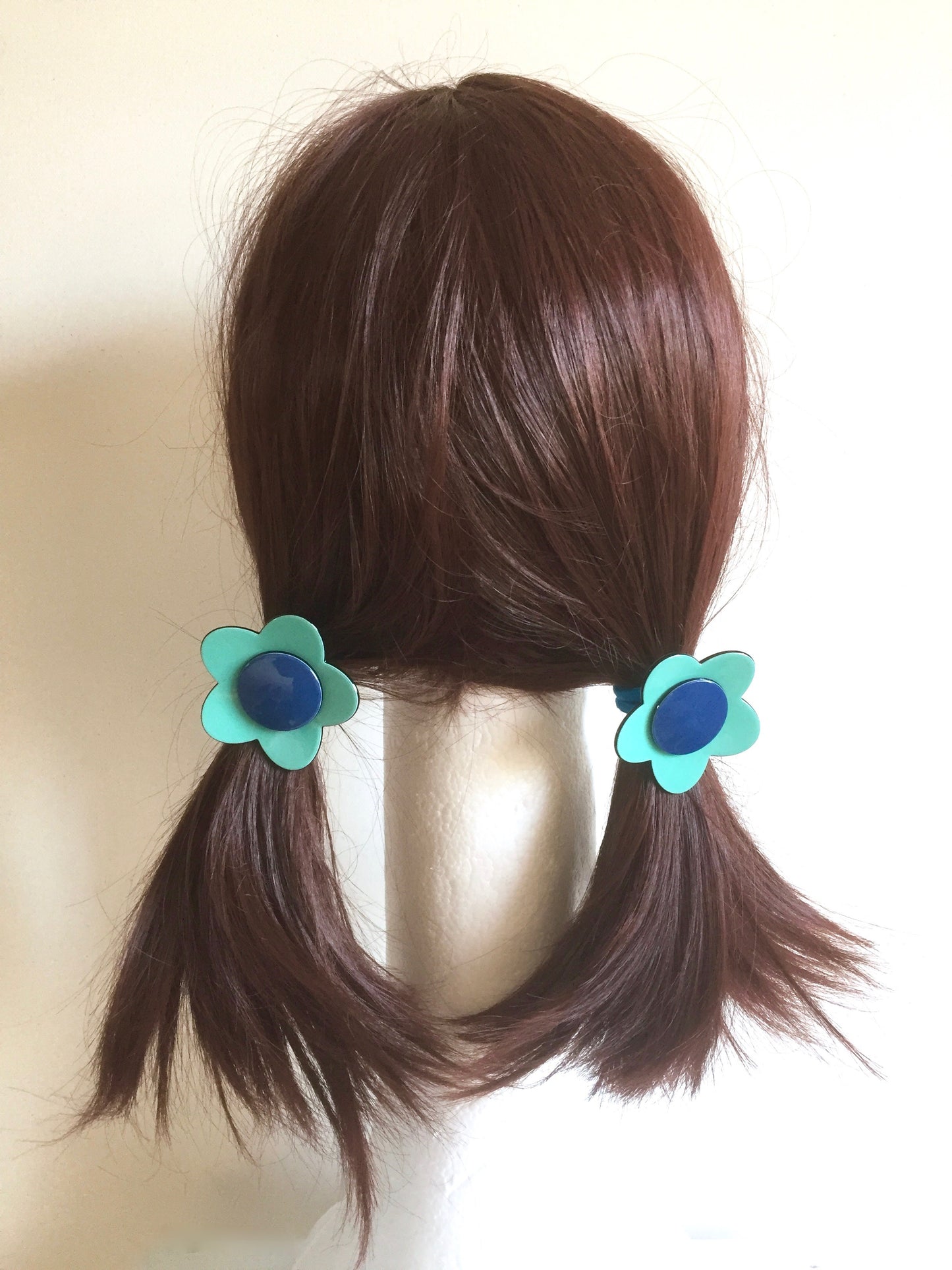 Bibi flower ponytail - Mint