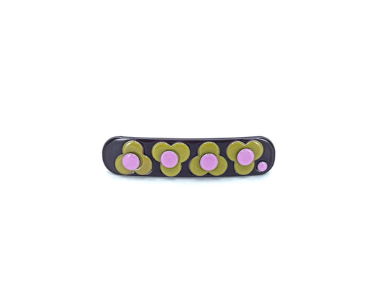 Barcelona Mini Barrette - Deep Aubergine