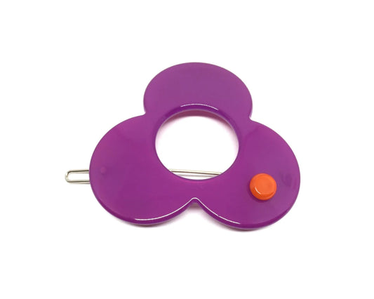 Barcelona Large Hairclip - Purple