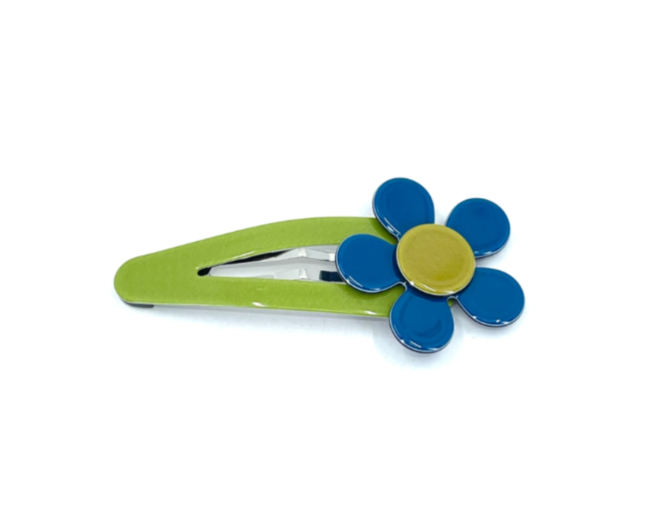 Flat flower click clack - Khaki green - LARGE