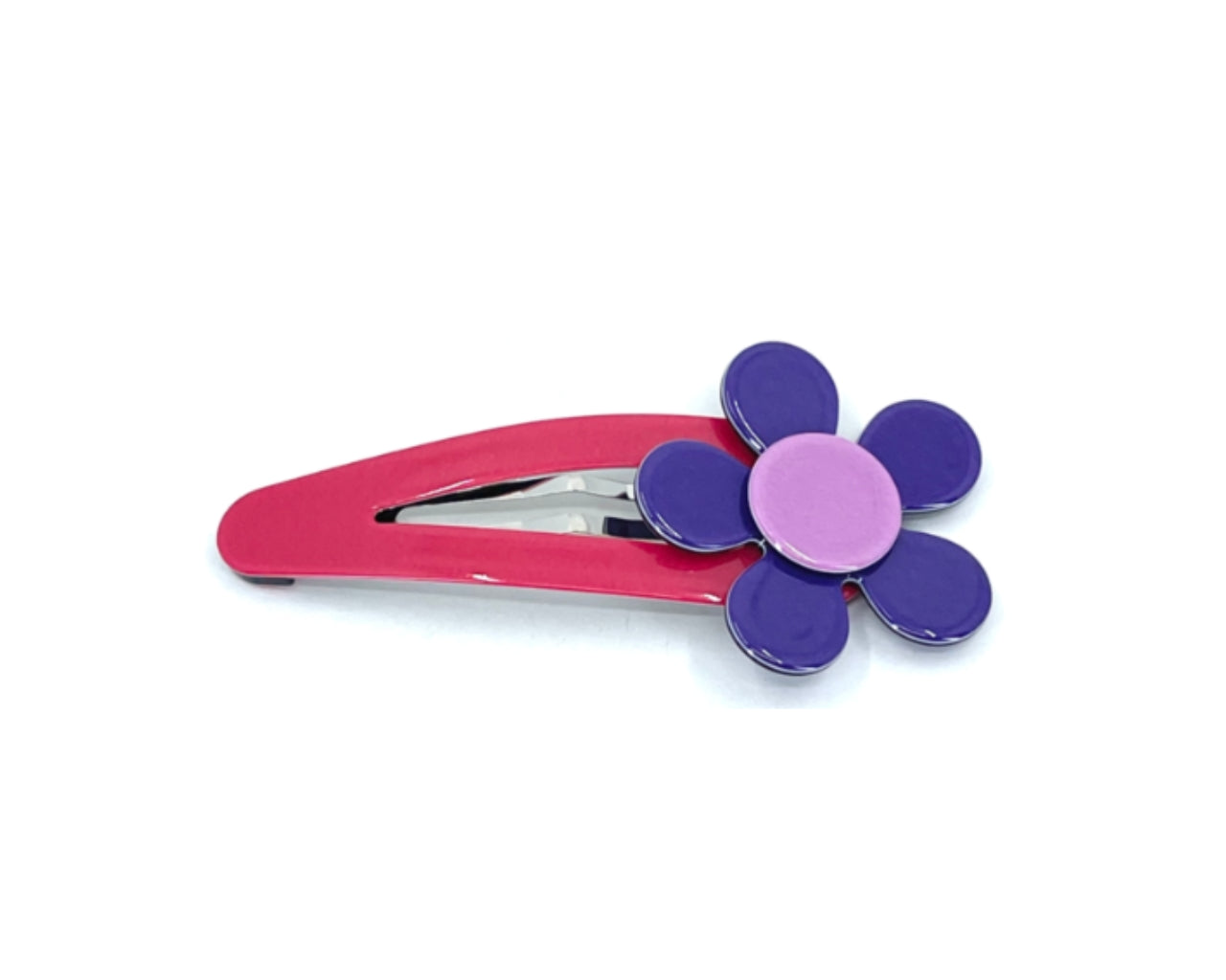 Flat flower click clack - Purple - LARGE