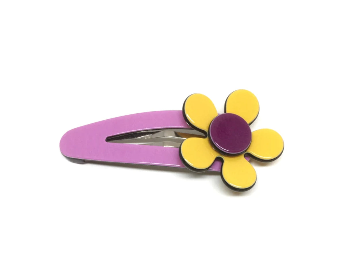 Flat flower click clack - Mustard