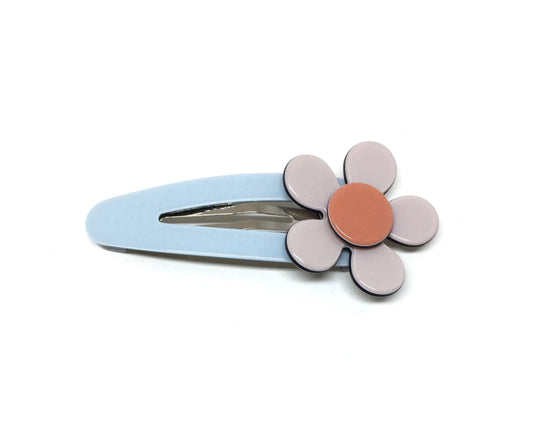 Flat flower click clack - pale blue