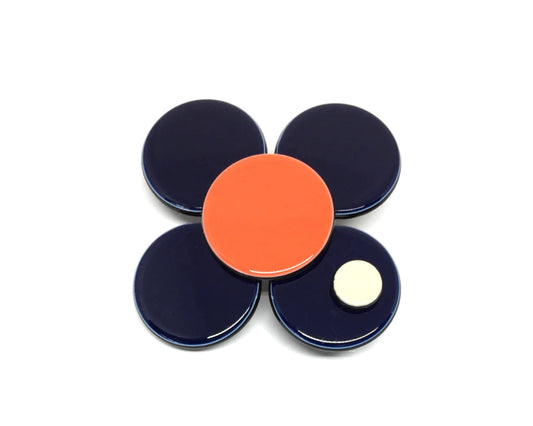 Florence flower - Navy