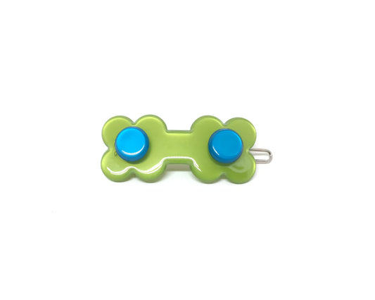 Hanover Duo Hairclip - green brilliant blue