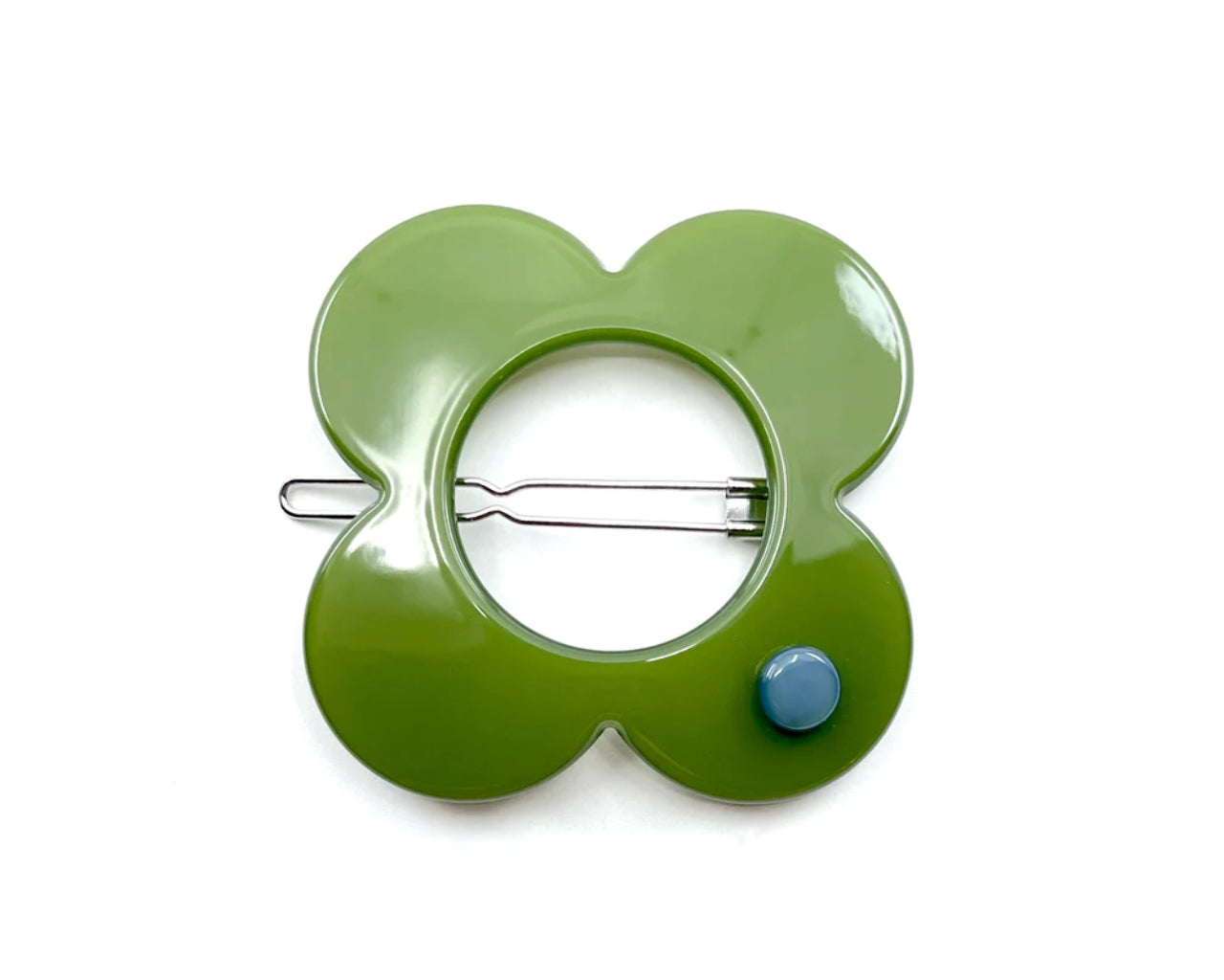 Hanover Large Hairclip - Green