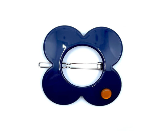 Hanover Large Hairclip - Navy