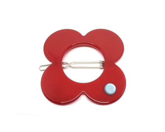 Hanover Large Hairclip - Red
