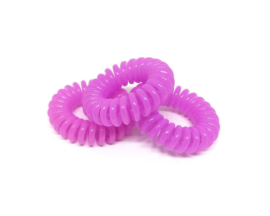 Spiral Hair Ties - Purple