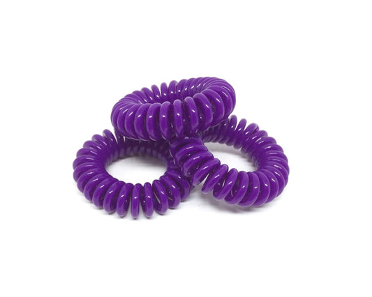 Spiral Hair Ties - Purple