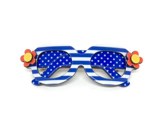 Sunglasses - Blue stripe